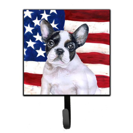Jensendistributionservices French Bulldog Black White Patriotic Leash or Key Holder MI2100908